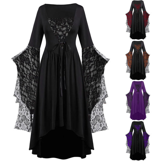 Women’s Gothic Halloween Dress, Plus Size S to 5XL
