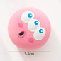 Dog Squeaky Chew Ball - Bite-Resistant Rubber Dental Cleaning Toy