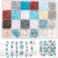 Ocean Summer Friendship Bracelet Making Kit – DIY Clay Beads Set for Jewelry, Bracelets, Necklaces & Earrings