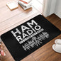 Licensed Ham Retro Radio Operator Doormat Anti-Slip Kitchen Bath Mat Living Room Door Mat Floor Entrance Carpet Rug Doormat