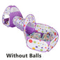 3-in-1 Kids Play Tent & Ball Pit with Crawl Tunnel — Portable Foldable Playpen for Ages 3–6