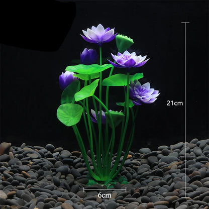 Artificial Aquarium Plants — Plastic Underwater Decorations for Fish Tanks, Realistic Aquarium Decor