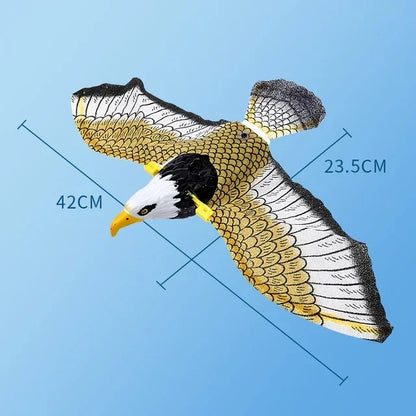 Interactive Flying Bird Cat Toy: Electric Hanging Eagle Teaser with Scratch Rope