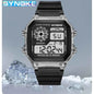 SYNOKE Digital Watches Men Sports Luminous Multifunction Waterproof Chrono Wristwatch Outdoor and Running Student Seven Light