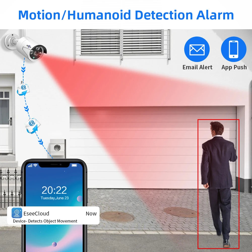 Hiseeu 1536P Wireless Outdoor IP Camera