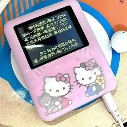Kawaii Cartoon Mini MP3 Player — Portable Anime Walkman, USB Rechargeable with External Speaker