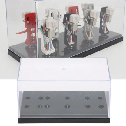 Home Music Phonograph Shell Case Phonograph Head Storage Box High End Phonograph Head Long Needle Rack Display Sample Box