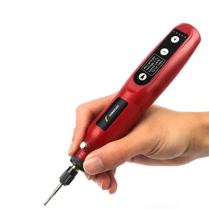 USB Rechargeable Wireless Engraving Pen - Mini Cordless Rotary Drill with Grinding Accessories