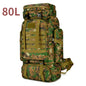 Tactical Mountaineering Backpack 80L / 100L (≈21 / 26 US gal) – Large Hiking, Camping & Travel Rucksack with Molle, Oxford Polyester