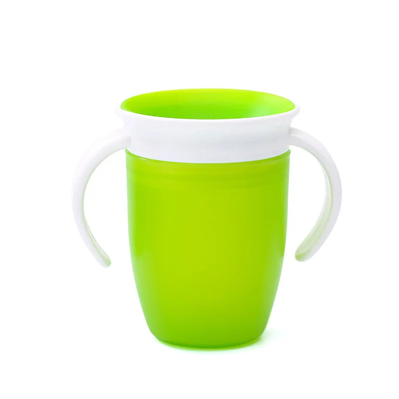 360 Degrees Can Be Rotated Baby Learning Drinking Cup with Double