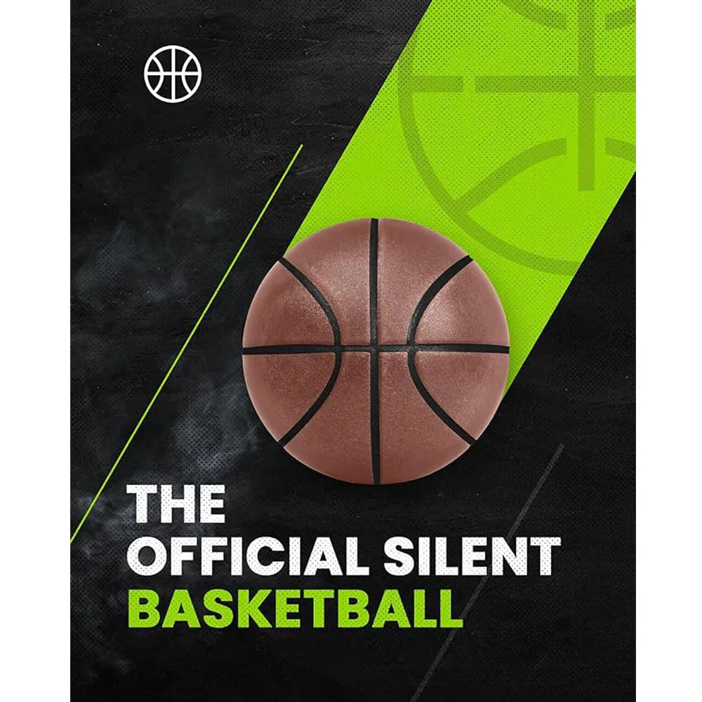 Silent Indoor Foam Basketball Size 7 — Quiet Airless Dribble & Dunk