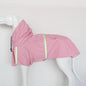 Large Hooded Dog Raincoat Waterproof Windproof Reflective Cloak for Corgi and Puppy