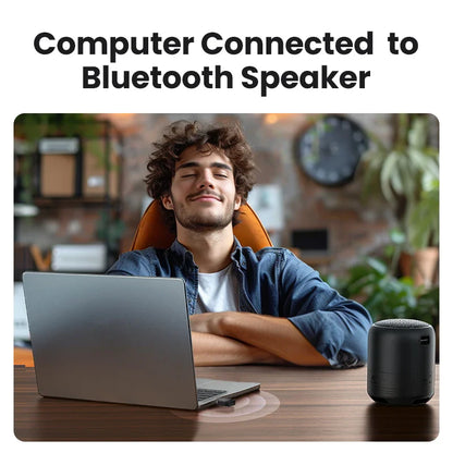 USB Bluetooth 6.0 Adapter Dongle for PC Windows 11/10/8.1 - Receiver & Transmitter for Keyboard & Mouse