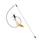 Dragonfly Feather Cat Teaser Toy with Detachable Wand and Bell, Interactive Cat Toy