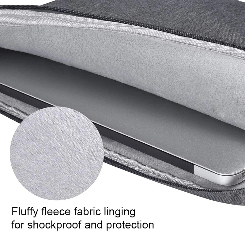 Waterproof Canvas Laptop Sleeve 11–15.6 Inch — Padded Protective Case