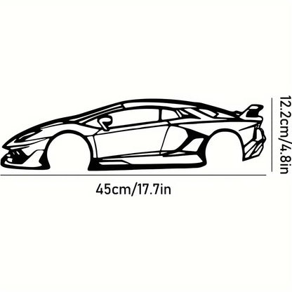 Decorative Hot Border Metal Line Art Designed Specifically for Passionate Automotive Aficionados Looking To Create Wall Displays