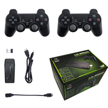 Retro Handheld Game Console 64GB — Built-in 20,000 Games with 2 Wireless Controllers, HDMI Plug & Play