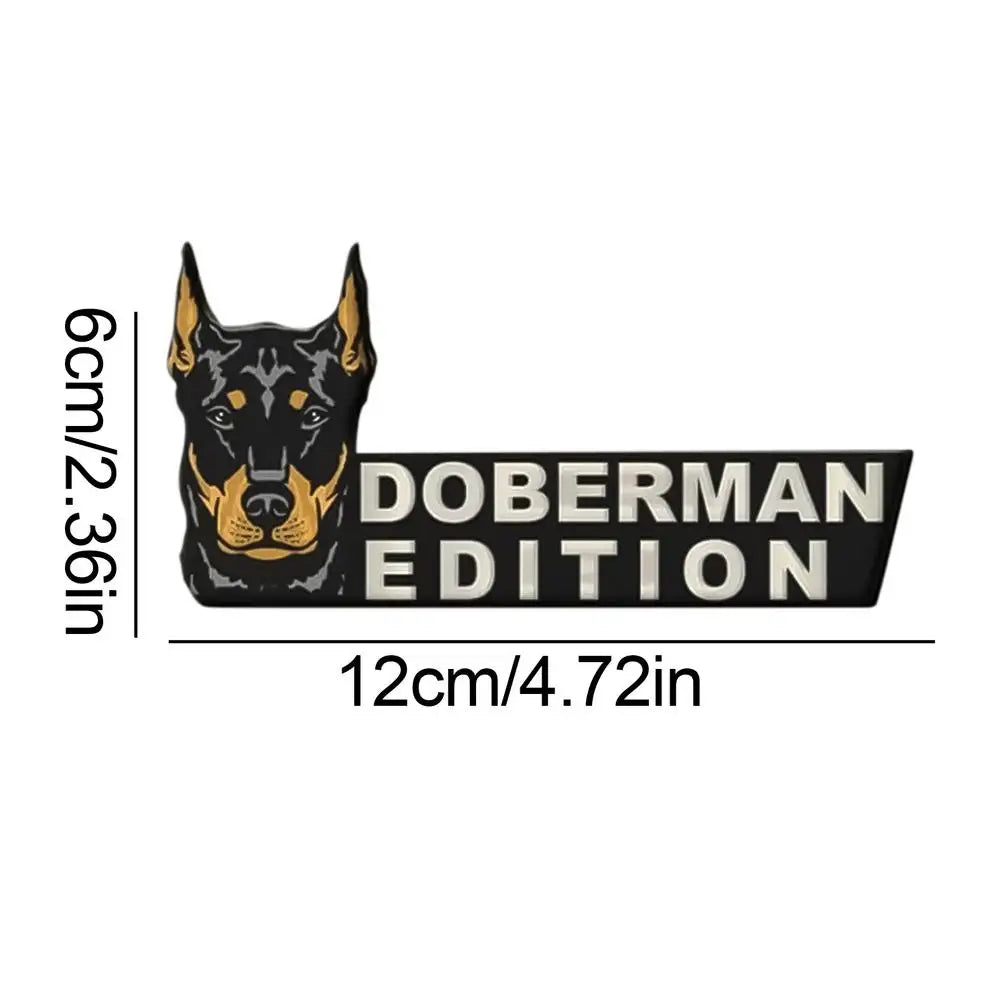Funny Dog Acrylic Car Badge Sticker