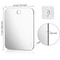 Fogless Acrylic Shower Mirror 6-Inch (15 cm) – Portable Travel Shaving & Makeup Mirror, Self-Contained Bathroom Mirror
