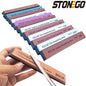 60-3000 Grit Knife Whetstone Sharpener with Base 160mm (6.3 in) Water Stone for Kitchen Knives