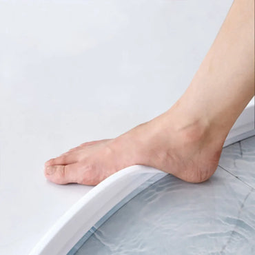 Silicone Shower Dam Water Stopper 50–300 cm (19.7–118.1 in) Bathroom Flood Barrier Dry and Wet Separation Strip