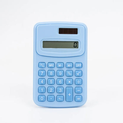 Mini Solid Color Pocket Calculator — Portable 4.0 x 2.5 in (100 x 63 mm) for Office, School & Teaching