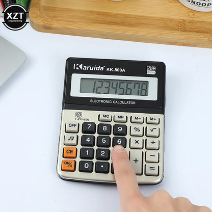 Compact 10-Digit Portable Desktop Financial Calculator – Audible Key Sound, Battery Powered
