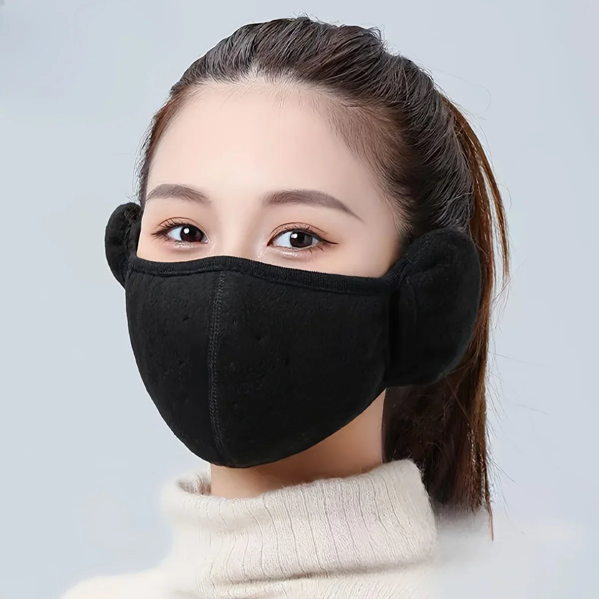 Winter Fleece Windproof Face Mask Balaclava - 3D Cut, Breathable Ear Protection, Unisex, Grey, Black or Pink
