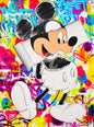 Mickey Mouse Minnie Street Graffiti Canvas Painting Prints Poster Creative Modern Wall Art Pictures Living Room Home Decor