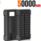 500000mAh Solar Power Bank Fast Charging Portable External Battery for iOS and Android Phones