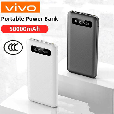 50000mAh Power Bank Large Capacity Dual USB Portable Battery with LED Digital Display, Fast Charging for Phones & Heated Jackets