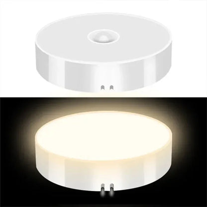 LED Motion Sensor Night Light USB Rechargeable Night Lamp For Kitchen Cabinet Wardrobe Lamp Staircase Wireless LED Closet Light