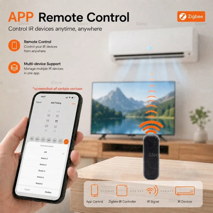 Zigbee IR Remote Control Wireless Universal Infrared Blaster Temperature Humidity Sensor Zigbee2mqtt TUYA Smart Life Automation