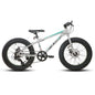 20-Inch (500mm) Kids Fat Tire Mountain Bike – 7-Speed, Dual Disc Brakes, Ages 5+