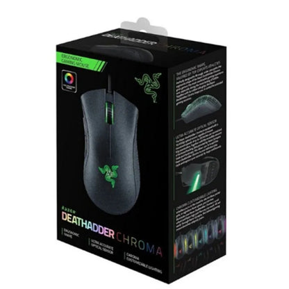 Wired Gaming Mouse 6400 DPI Right-Hand Ergonomic USB Esports Mouse with 5 Buttons