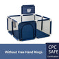 Baby Playpen Indoor Playard with Pull Rings – Ball Pit Compatible Activity Fence & Child Safety Barrier
