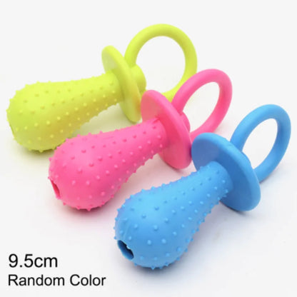 Durable Rubber Bone Chew Toy for Small Dogs - Bite-Resistant Teeth-Cleaning Training Toy