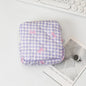 Large Capacity Period Pouch - Cute Cartoon Bow Sanitary Napkin & Tampon Organizer Bag