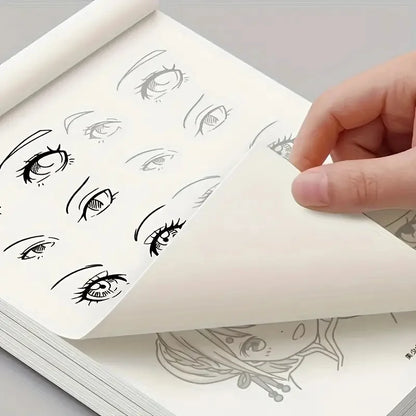 Anime Character Line Art Drawing Book for Beginners - 48 Pages of Simple Hand-Drawn Outlines for Tracing & Practice Painting