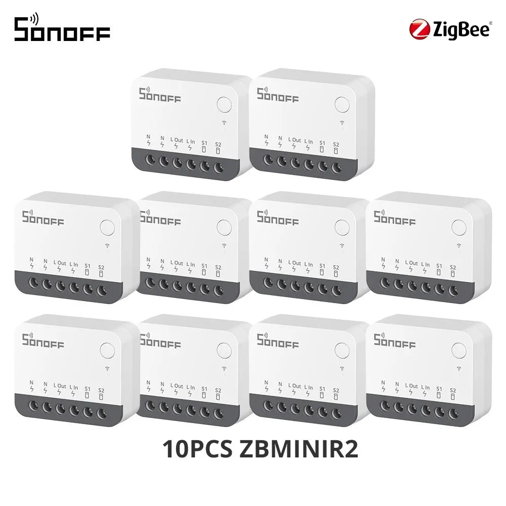 SONOFF ZBMINIR2 Extreme Zigbee Smart Switch Detach Relay External Switch Remote Control via eWeLink Compatible With Zigbee Hub