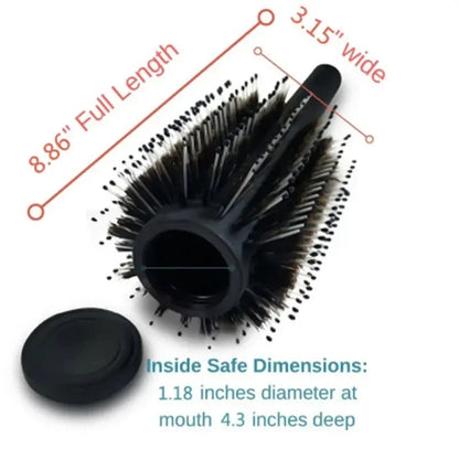 Hidden Compartment Hair Brush Stash Safe Discreet Travel Comb