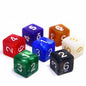 8 PCS/Lot Square Corner Dice Colorful Opaque Acrylic 6 Sided Dice  Club/Party/Family Games
