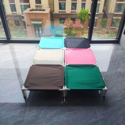 Elevated Folding Pet Camping Bed – Portable Washable Dog & Cat Hammock