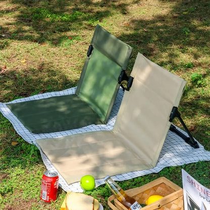 Foldable Camping Chair with Padded Backrest — Portable Folding Beach, Picnic & Garden Chair