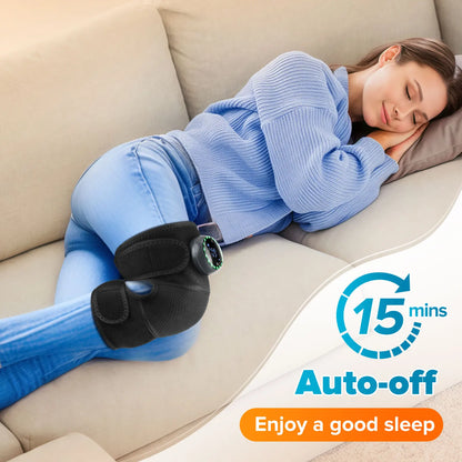 Smart Heated Knee Massager Vibration Hot Compress for Knee, Shoulder & Elbow — Adjustable Heat & Intensity