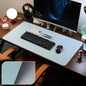 Large PU Leather Desk Pad Non-Slip Stitched Edge Office Mouse Pad and Desk Blotter