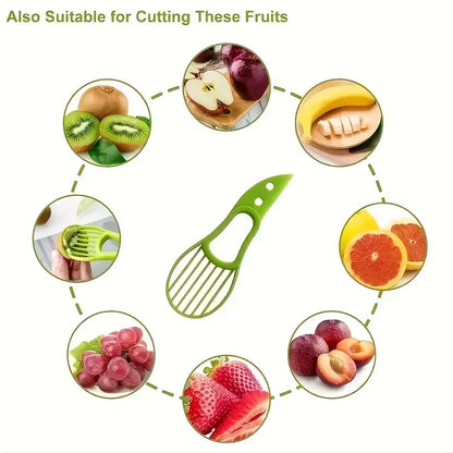 3-in-1 Avocado Slicer Pitter Fan Blade Kitchen and Camping Fruit Tool