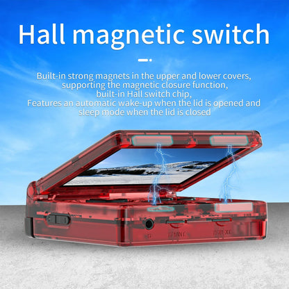 3.5-inch (8.9 cm) Flip Handheld Game Console – 64GB, 64‑Bit Linux IPS Clamshell Retro Gaming with WiFi & HDMI