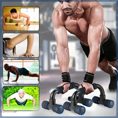 H-Shape Push-Up Bars with Foam Grip – Ergonomic Home Gym Push-Up Handles for Wrist Support