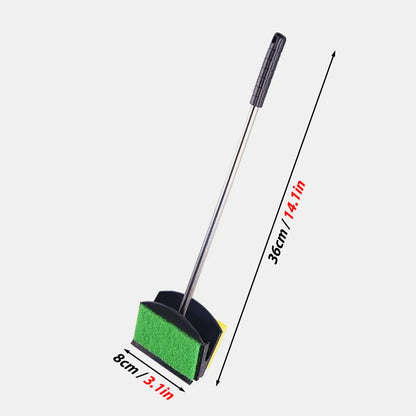 Aquarium Algae Scraper & Floating Cleaning Brush with Sponge 36 x 8 cm (14.2 x 3.1 in)